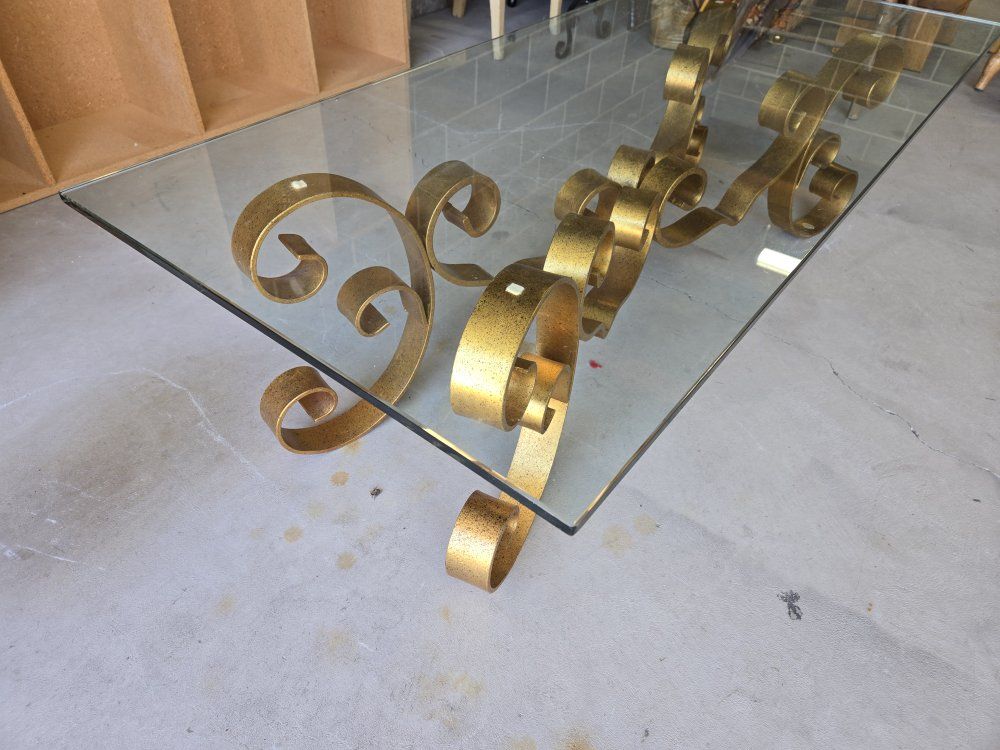 Vintage Wrought Iron Coffee Table