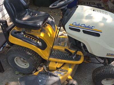 Cub Cadet LT1045 Lawn Tractor & Toro Recycler Push Lawn Mower