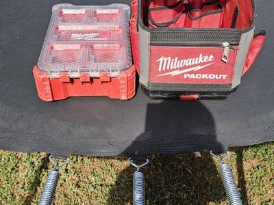 Milwaukee PACKOUT Compact Organizer and PACKOUT 10" Tote Tool Bag Set