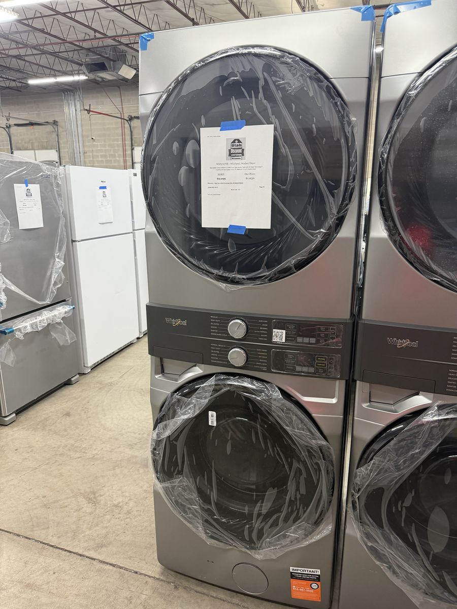 NEW WHIRLPOOL 27 INCH STACKABLE LAUNDRY TOWER