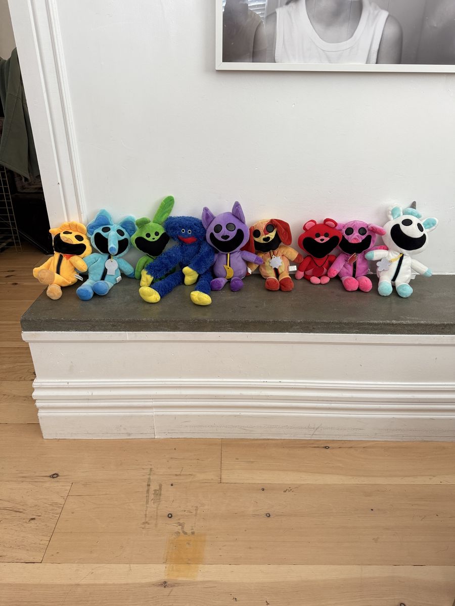 Poppy Playtime Smiling Critters Plush Set of 9 Including CatNap & Huggy Wuggy