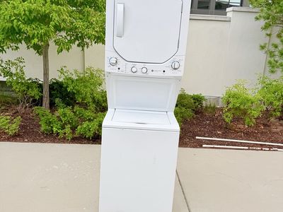 GE Stacked Washer and Dryer Combo Unit - White