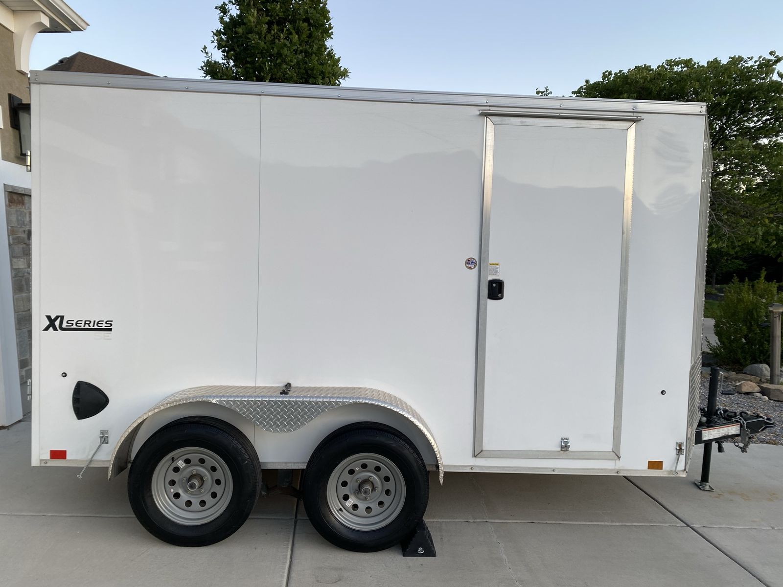 6 x 12 Cargo Express by Novae 2024 Enclosed Trailer - smooth skin (no rivets) Barn Door 72” tall - 6’-6” interior - 7000 GVWR