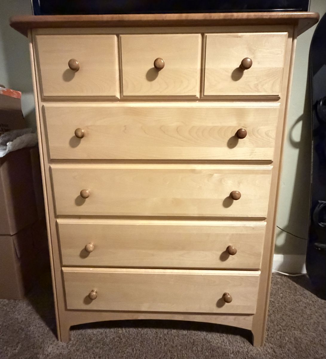 Tall Dresser Solid Wood