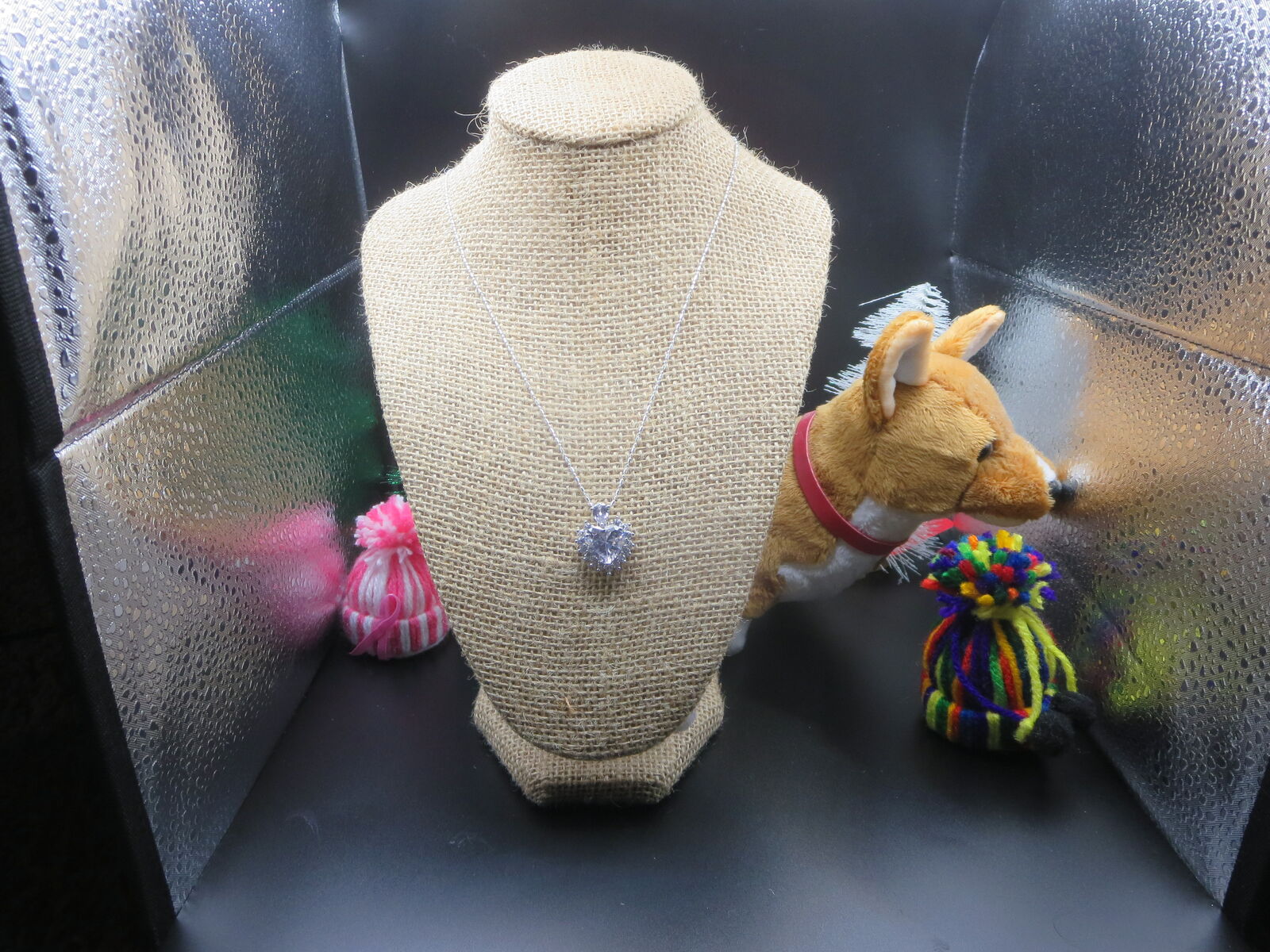 Beautiful Heart CZ pendant with 23" Sterling Silver Necklace