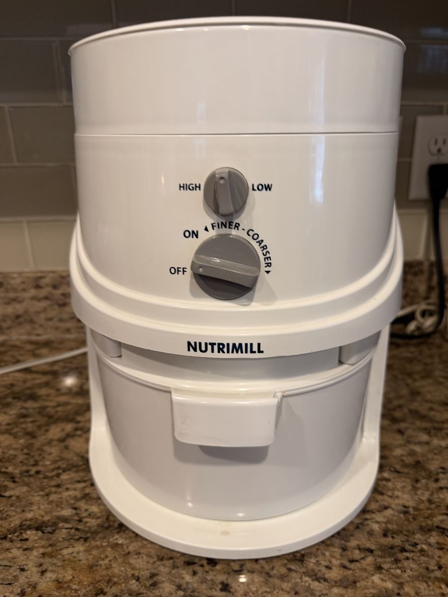 Nutrimill Electric Grain Mill White