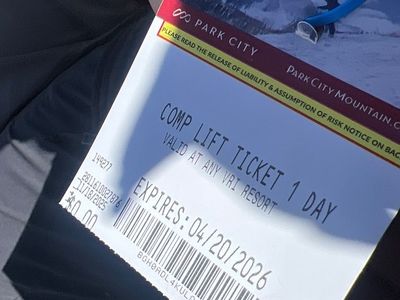 2 Park City Tickets TODAY $100