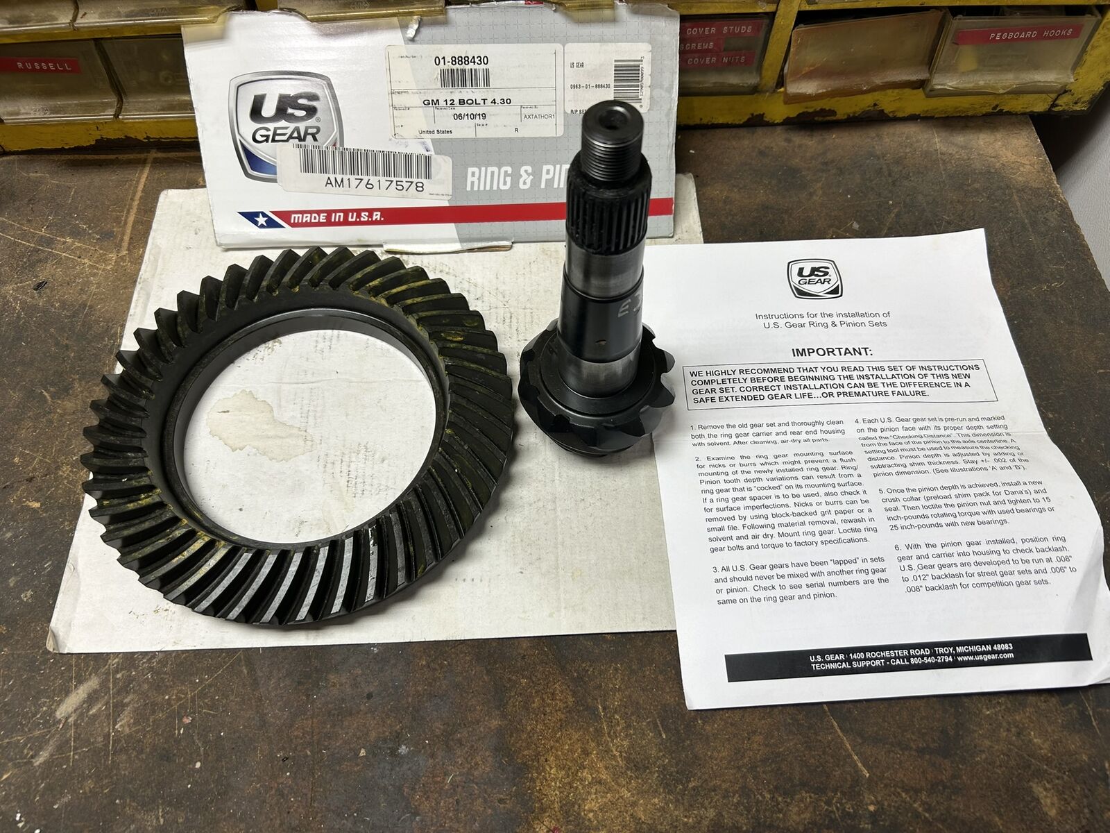 NEW US Gear 4;30 Ratio 12 Bolt CAR Gear Set
