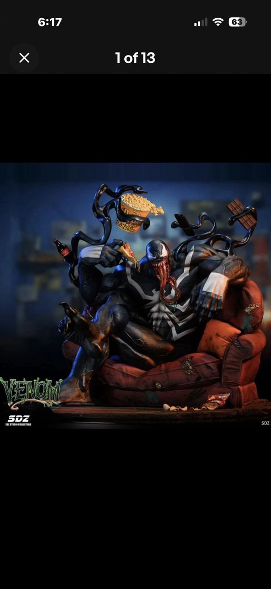 SDZ Studios Venom On Couch Statue