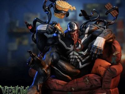 SDZ Studios Venom On Couch Statue