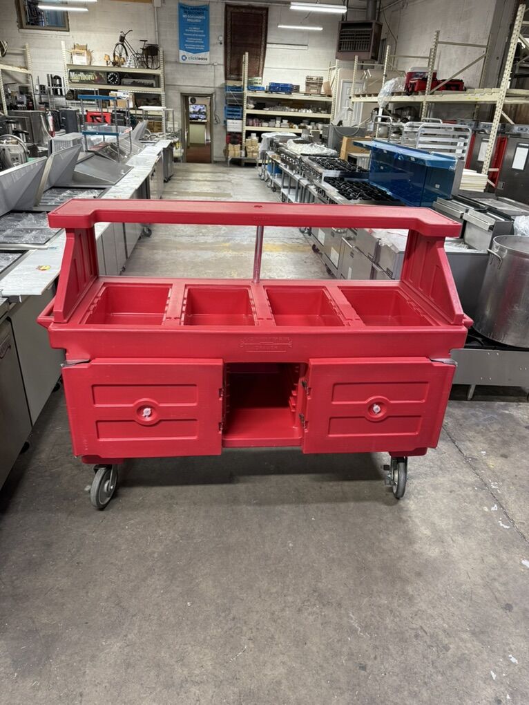 CAMBRO Mobile Food Cart Next To new I73''X30''X51''H BLACK FRIDAY SALE $750was $950