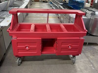 CAMBRO Mobile Food Cart Next To new I73''X30''X51''H BLACK FRIDAY SALE $750was $950