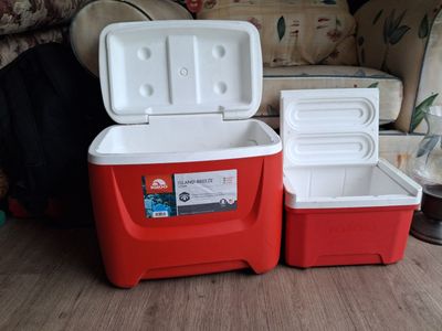 Igloo portable coolers.