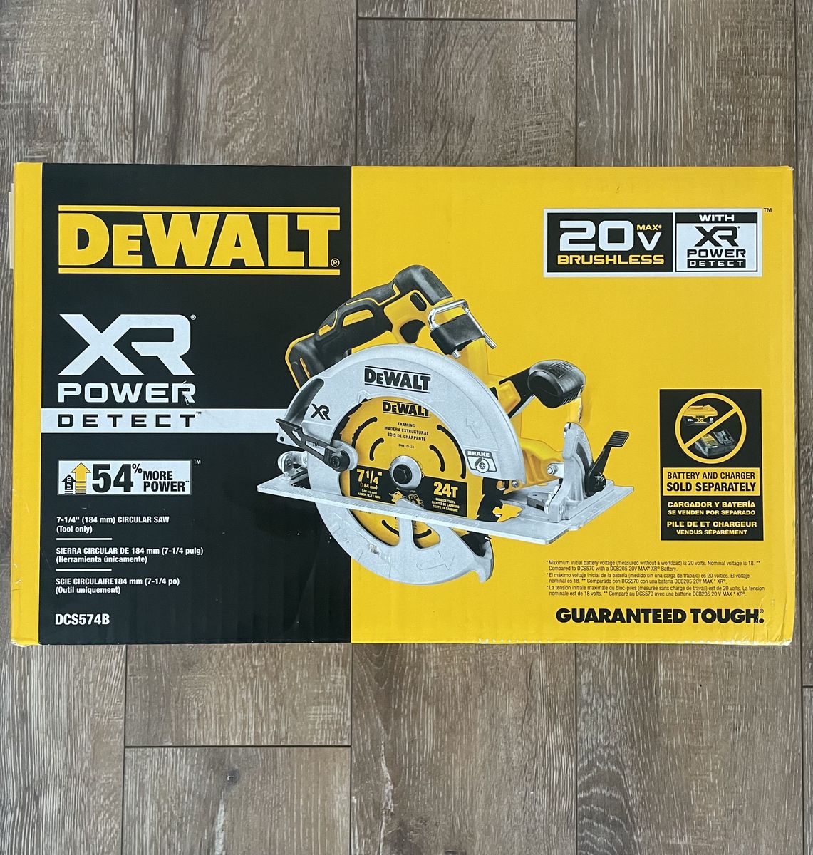 NEW DEWALT XR Power Detect Cordless Circular Saw