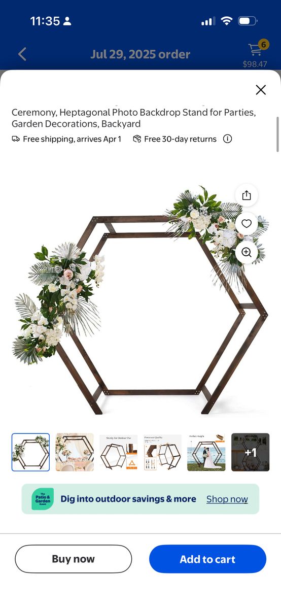 Outdoor Wedding Yard Arch