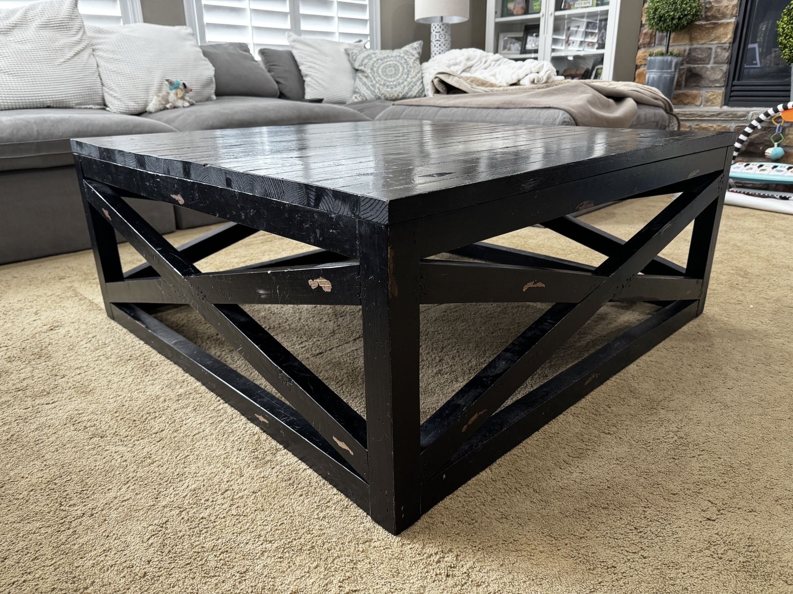 Black Square Coffee Table