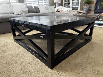 Black Square Coffee Table