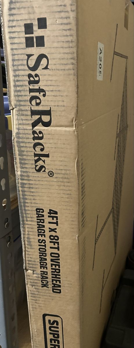 SafeRacks 4ft x 8ft Overhead Garage Storage Rack - Super Duty Steel, 900lb Capacity
