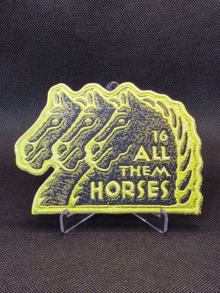 Noah Kahan All Them Horses 3D Printed Patch