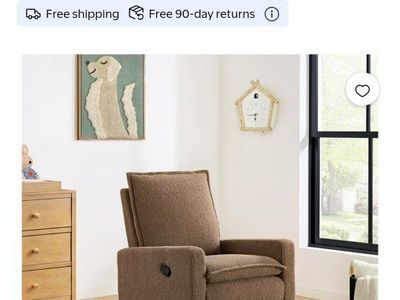 Soho BabyGlider Recliner Rocking Chair 360° Swivel