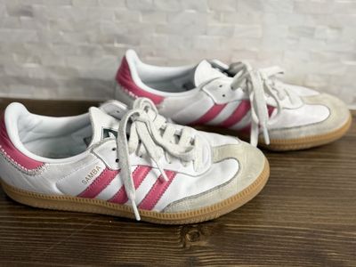 Adidas Samba OG White & Pink Sneakers