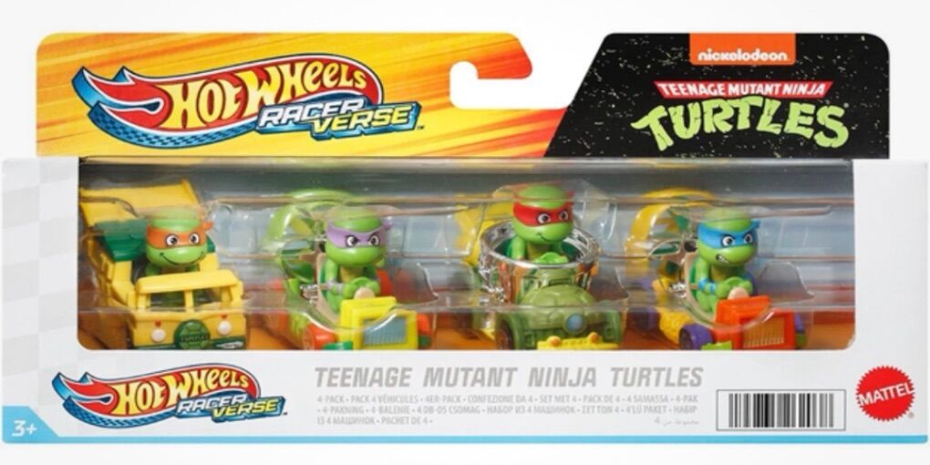 Teenage Mutant Ninja Turtles Hot Wheels Racer 4 Pk