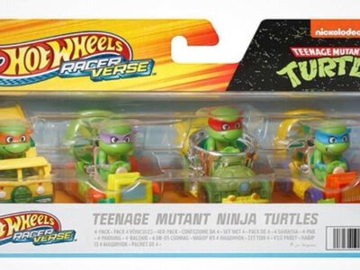 Teenage Mutant Ninja Turtles Hot Wheels Racer 4 Pk