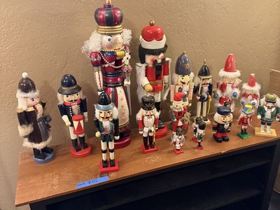 Large Collection of Vintage Christmas Nutcrackers - Various Sizes & Designs - Perfect Holiday Decor