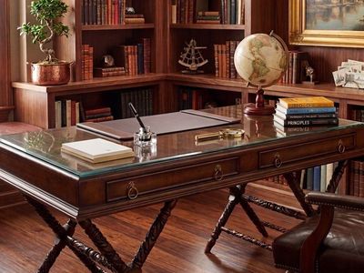 Vintage Campaign Style Desk