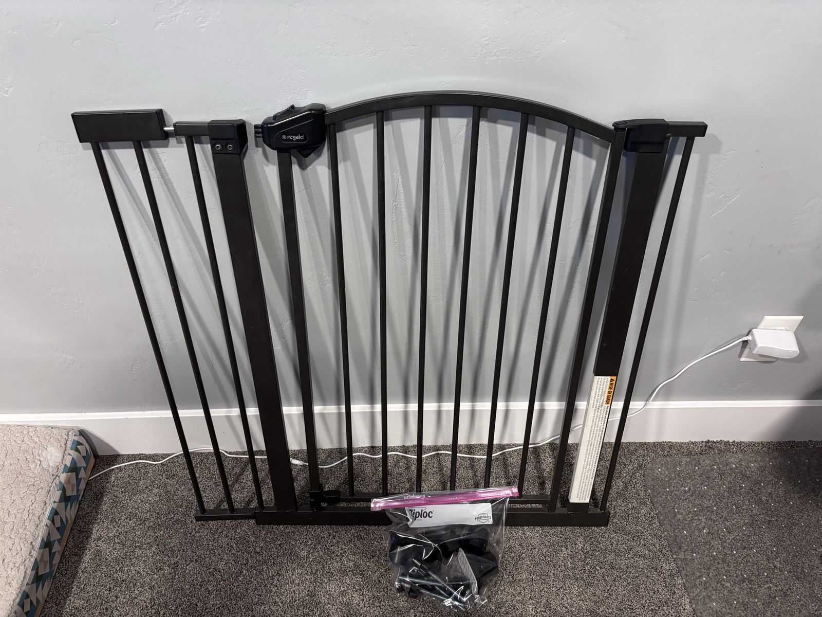 Regalo Walk-Through Safety Gate with Extension & Mounting Hardware