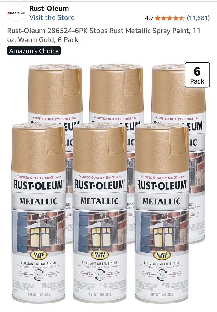 Gold Spray Paint New