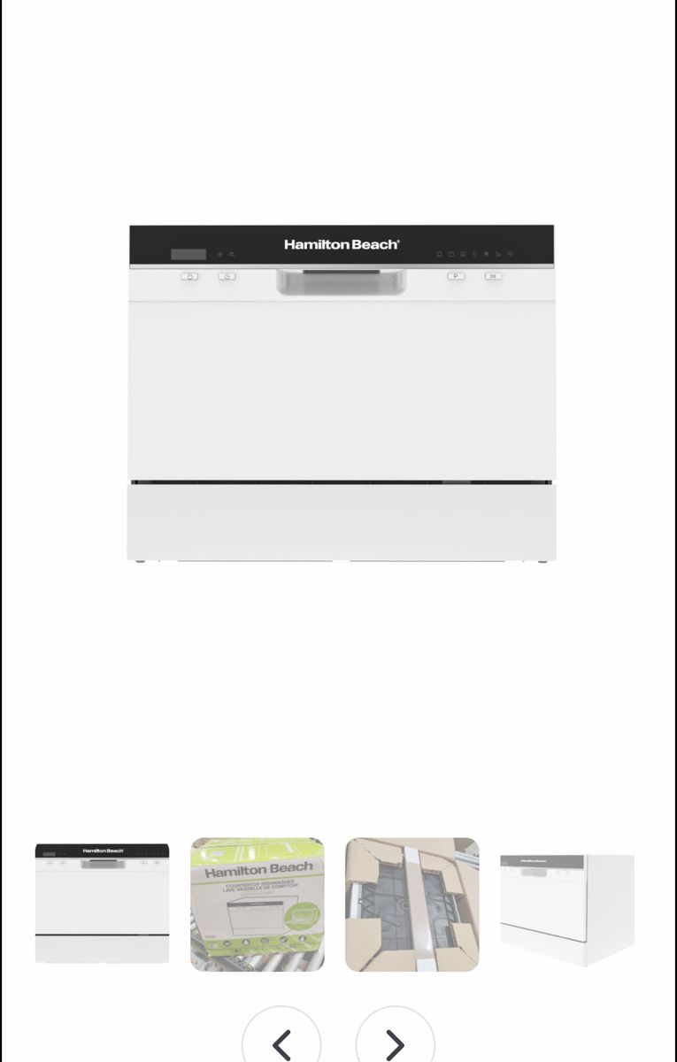 Hamilton beach tabletop dishwasher