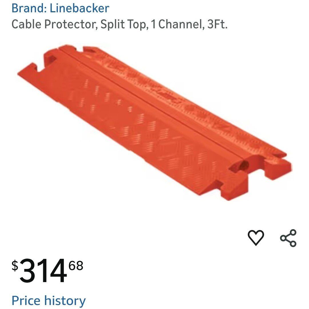 NEW Cable Protector Speed Bump 1 Chanel 3'