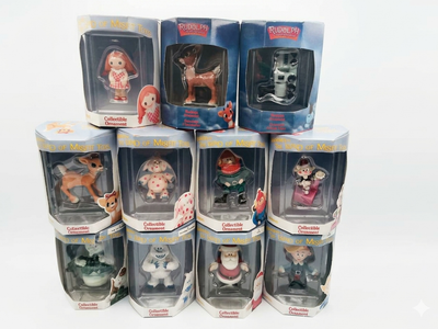 Vintage Rudolph and The Island of Misfit Toys Enesco Christmas Ornaments Lot of 11