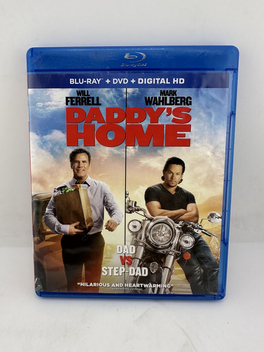 Daddy's Home Blu-ray DVD Digital HD 2-Disc Set Will Ferrell Mark Wahlberg