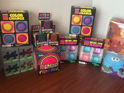 Assorted Schylling NeeDoh Fidget Toys Lot - Color Change, Gumdrop, Ripples, Nice Ice