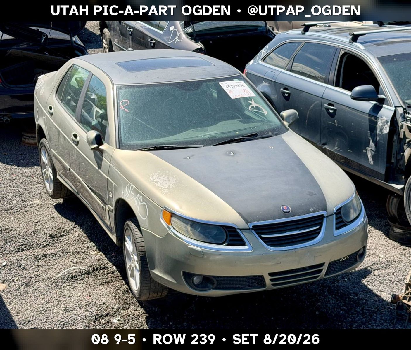 Just In! 2008 Saab 9-5 Parts - UTPAP Ogden