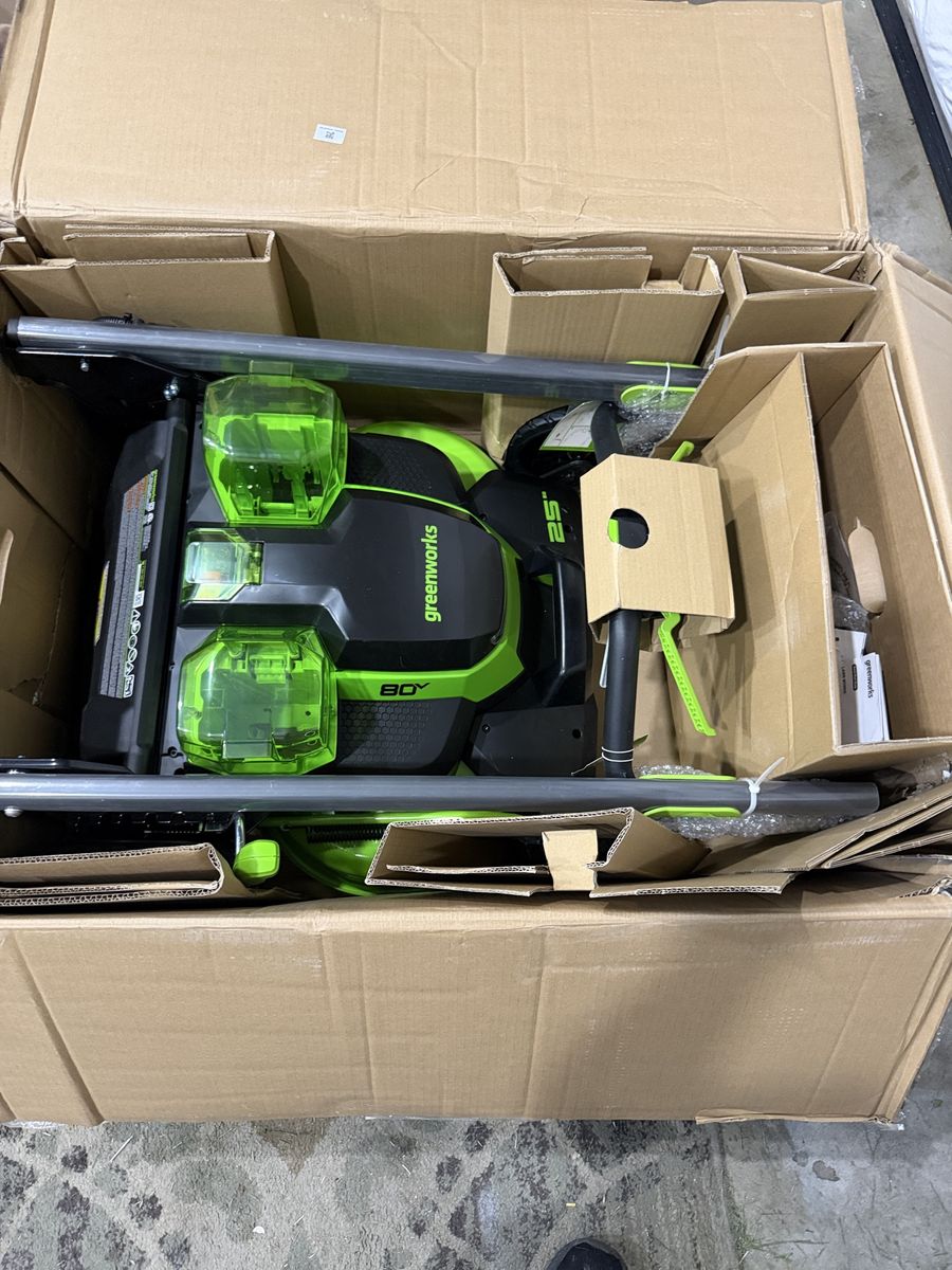 Greenworks 80v 25” lawn mower - new in box