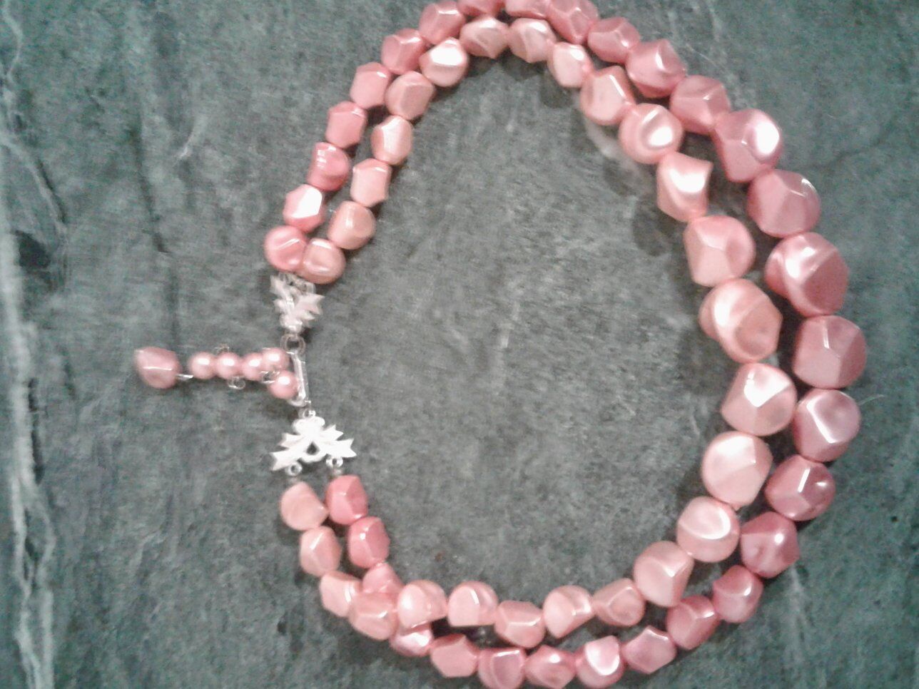 Antique Pastel Pink Necklace/ Choker, Hong Kong