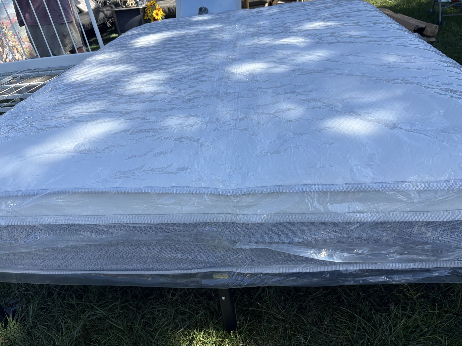 Brand new queen size bed frame with mattress