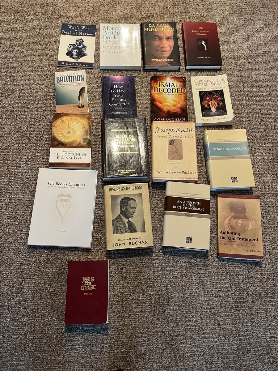Selling my LDS book Collection of 16 Religious Books - Mormon, Christian & Islamic Texts, Various Authors