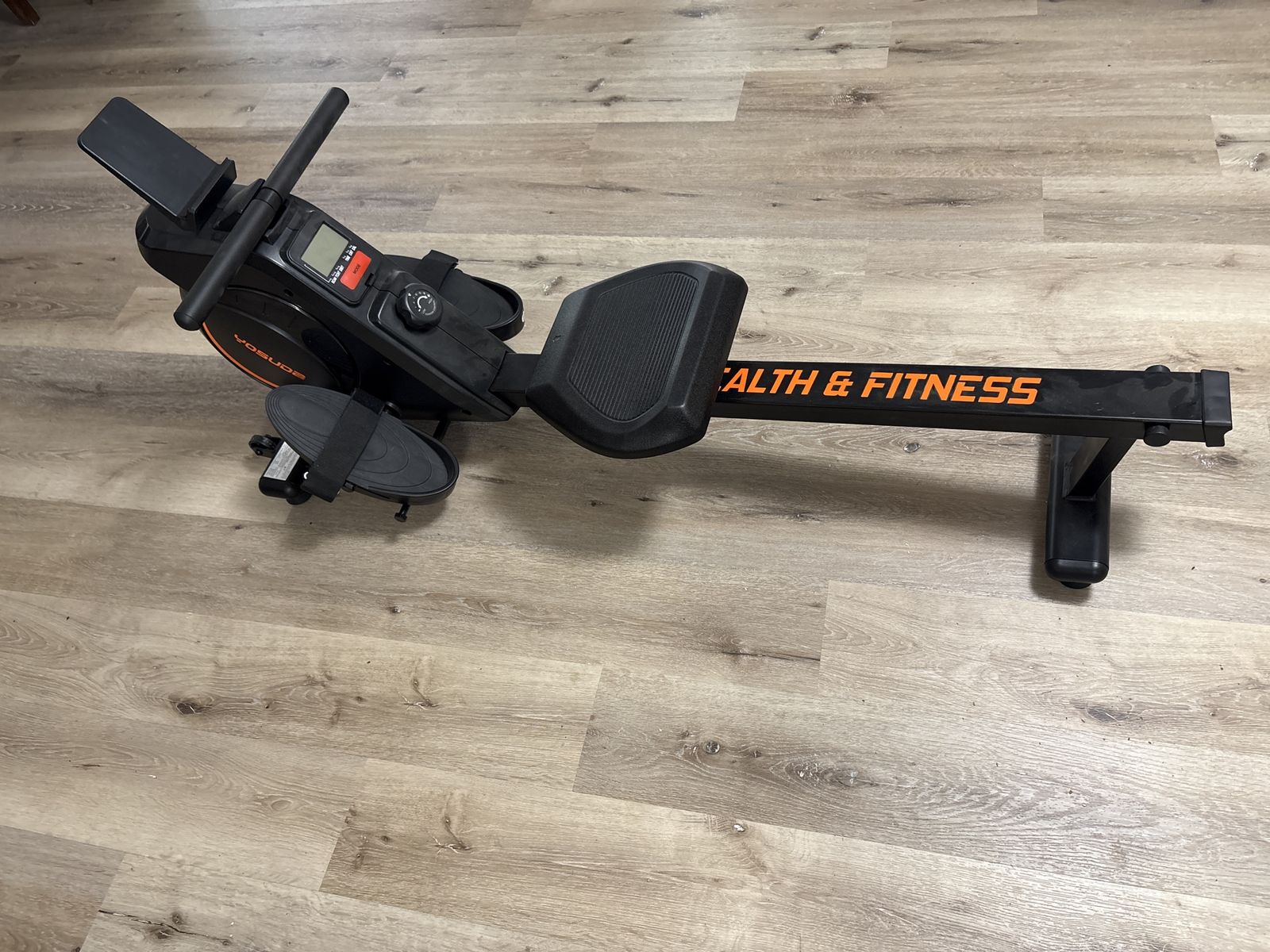 Yosuda Health & Fitness Rowing Machine - Magnetic Resistance, LCD Monitor, Foldable