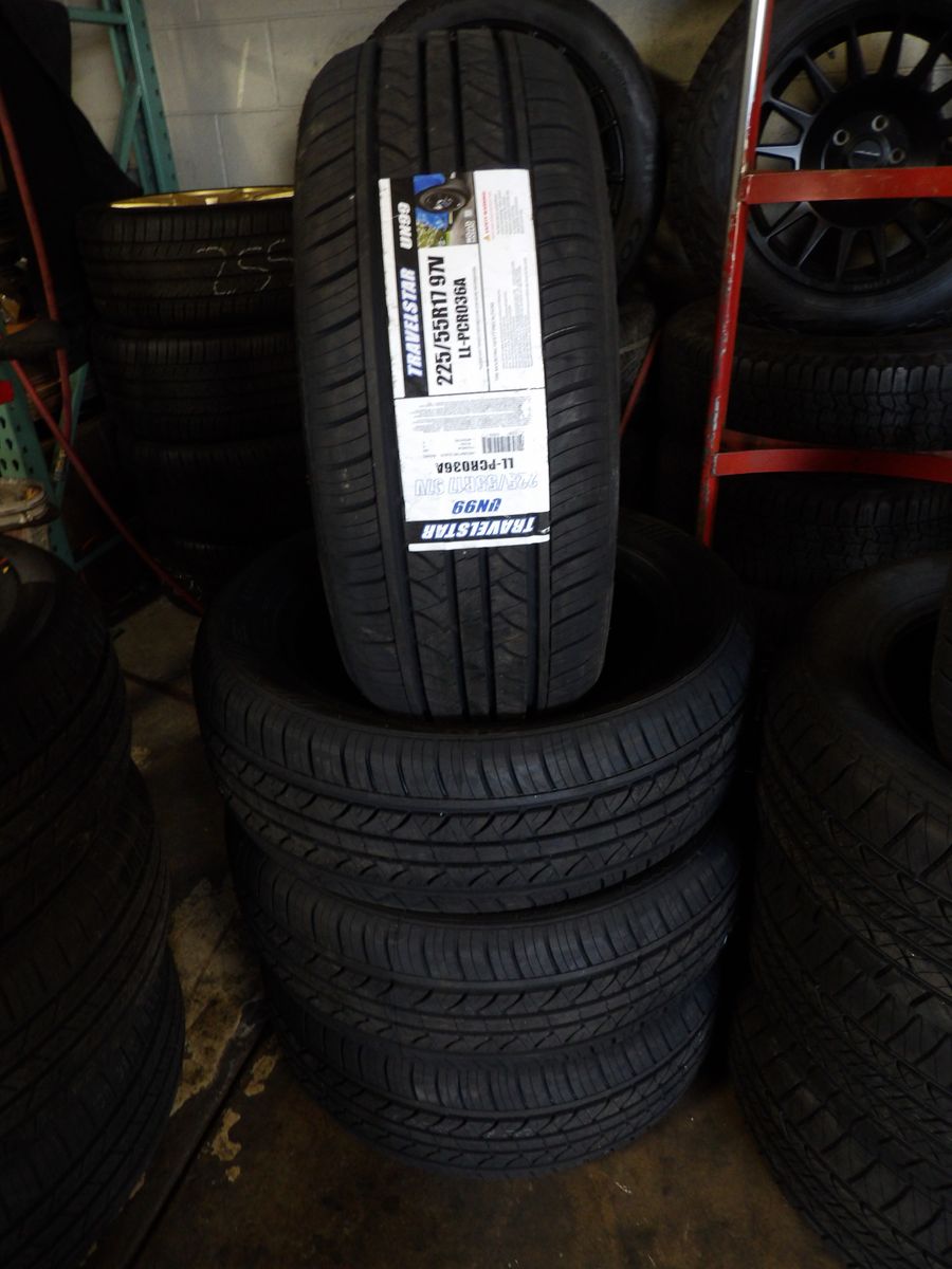 225/55R17 TRAVELSTAR UN99 SET OF NEW TIRES