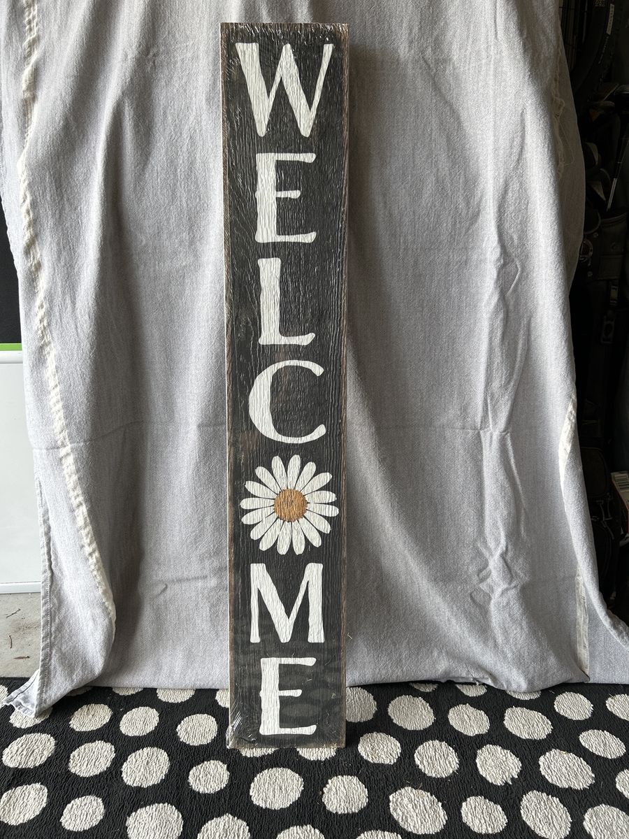 Porch boards “WELCOME' Sign Farmhouse Style Porch Decor 8x46.5