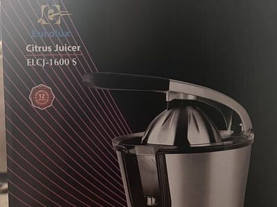 Eurolux ELCJ-1600 S Stainless Steel Electric Citrus Juicer with Pressure Lever