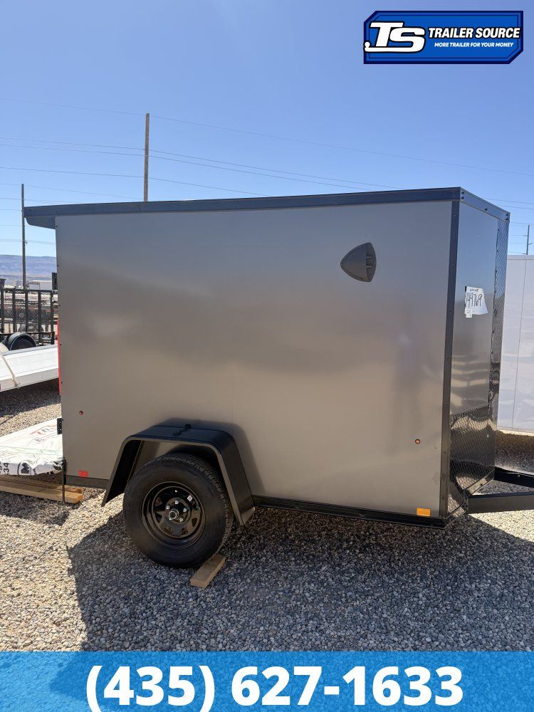 5x8 Look ST DLX Enclosed Cargo Trailer - 5'6" Interior - 3.5K GVWR - .080 PolyCor, Black Out Package, Rear Spoiler w/ Load