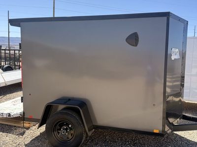 5x8 Look ST DLX Enclosed Cargo Trailer - 5'6" Interior - 3.5K GVWR - .080 PolyCor, Black Out Package, Rear Spoiler w/ Load