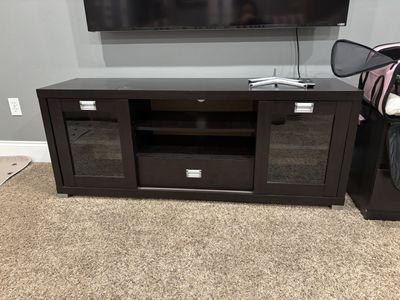 Dark Wood TV Stand / Entertainment Console