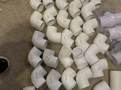 2 Inch pvc fittings And Other Pool Parts New