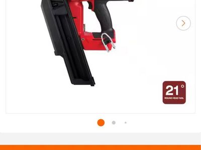 Milwaukee m18 21 degree nail gun framing